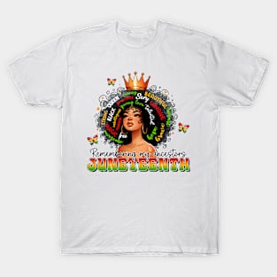 Remembering the ancestors, juneteenth T-Shirt